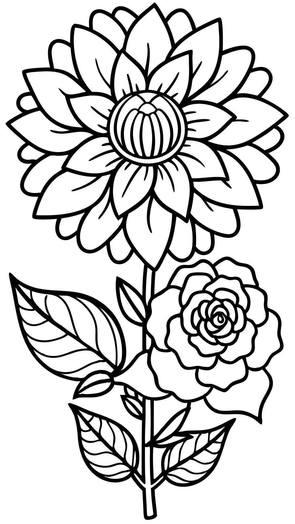 coloring pages flowers